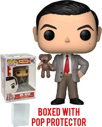 Vista 7 de Funko Pop! Movies: Mr. Bean - Figura de vinilo de Mr. Bean (incluye funda protectora compatible con Pop Box)