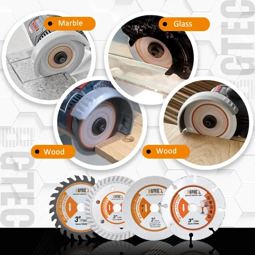 Vista 31 de BGTEC Hoja turbo de granito de diamante, disco de corte de 3 pulgadas/2.953 in para hormigón, hormigón reforzado, piedras artificiales duras