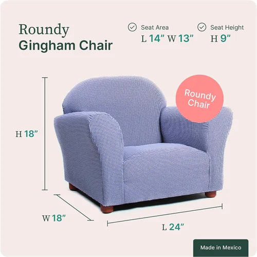 Vista 3 de KEET Roundy - Silla para niños, silla combinada con funda, color azul marino