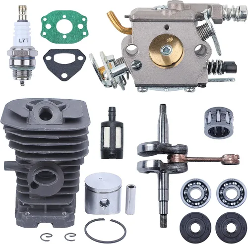 Vista 3 de Kit de carburador de cilindro de cigüeñal de 1.496 in para Husqvarna 137 142 136 141 piezas de motosierra 530069940,530 02 97 94, 530029794