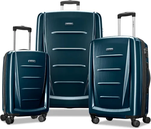Vista 46 de Samsonite Winfield 2 Equipaje rígido con ruedas giratorias, Carbón vegetal, Grande de 28 pulgadas, a cuadros