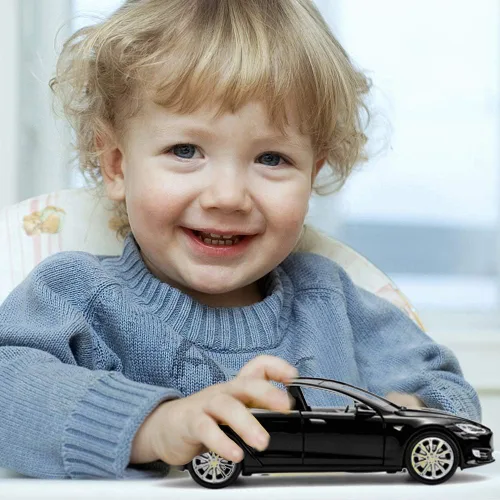Vista 5 de gidoyi Modelo de Coche de Juguete S Modelo de Aleación Vehículos de Juguete de tracción hacia atrás Escala 1/32 Juguetes de Coche para Niños Negro