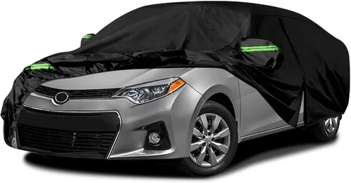 Vista 8 de [Usado] Fundas impermeables para automóvil compatibles con Toyota MR2 1984-2007, 6 capas para todo tipo de clima, con puerta con cremallera y bandas