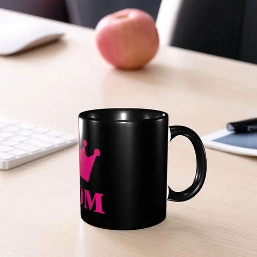 Vista 8 de Taza de café con texto en inglés "Mom Is The Most Beautiful", tazas de té, tazas de café, tazas de café de cerámica para mujeres, hombres, oficina