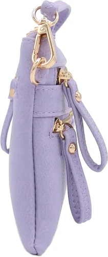Vista 44 de Bolso de hombro cruzado con múltiples bolsillos y cremallera y correa de muñeca pequeña