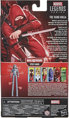 Vista 8 de Marvel Legends Series The Hand Ninja - Figura de acción coleccionable de 6 pulgadas para niños a partir de 4 años