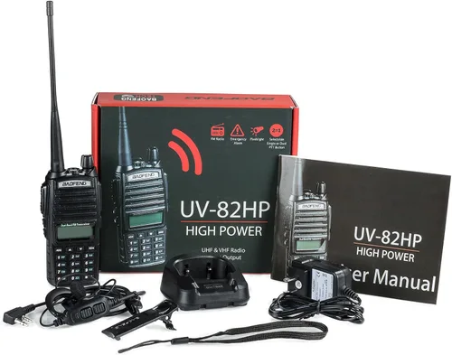 Vista 3 de Radio de banda dual de alta potencia BaoFeng, Negro estándar
