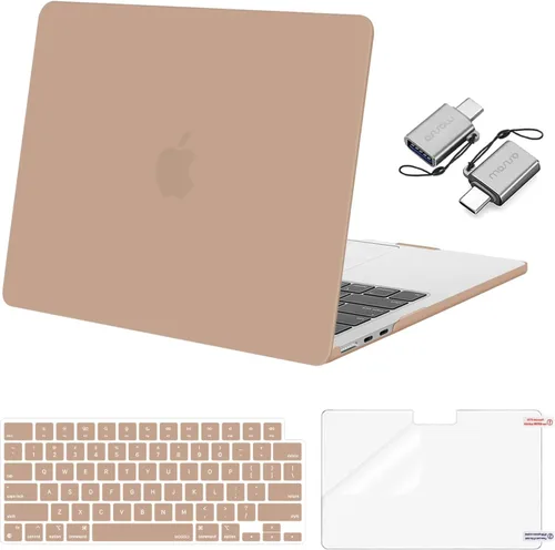 Vista 28 de Mosiso Funda para MacBook Air de 13 y 13.6 pulgadas, 2024, 2023 y 2022, M3 A3113, M2 A2681, Touch ID, carcasa rígida, cubierta de teclado, protector