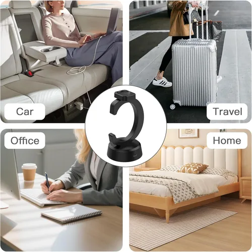 Vista 3 de Hahace Paquete de 2 bases de carga compatibles con Amazfit T-Rex 3 PRO, T-Rex 3, Helio Strap, Balance, Balance 2 Base de carga en forma de C 2 Pack