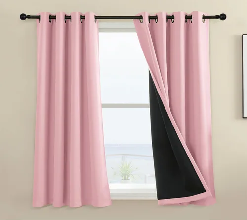 Vista 17 de Rutterllow - Cortinas 100% opacas, paneles de cortina con ojales, aislamiento térmico y bloqueo de luz para habitación y sala de estar