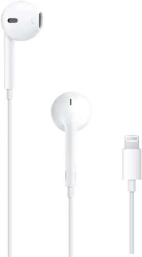 Vista 4 de Auriculares Apple EarPods con enchufe de 3.5mm, auriculares con cable con control remoto incorporado para controlar música, llamadas telefónicas