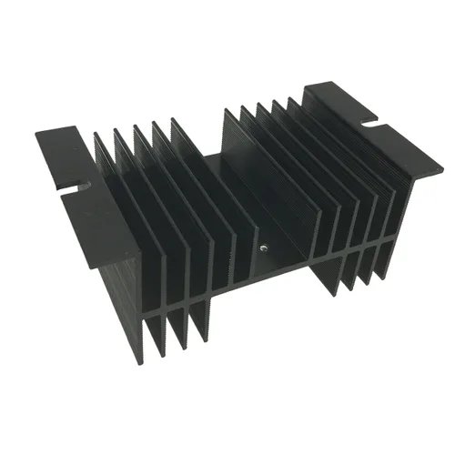 Vista 2 de Saim Disipador de calor de aluminio disipador de calor para relé de estado sólido SSR negro 3 unids