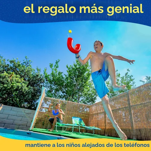 Vista 5 de pindaloo Juego de habilidad original con 2 pelotas - Regalos para juegos de interior y exterior para niños y adultos, juguetes con pelotas
