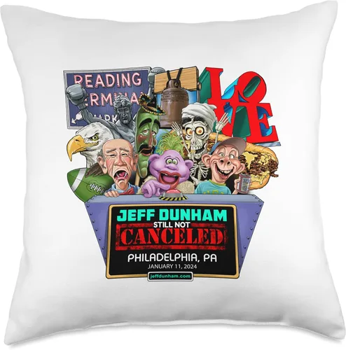 Vista 5 de Jeff Dunham Philadelphia, PA (2024) Almohada de tiro