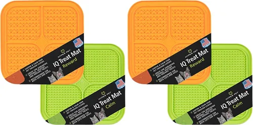 Vista 8 de Hyper Pet IQ Treat Lick Mat para perros y gatos Alimentador lento para perros y gatos y juguete de enriquecimiento Fabricado en Estados Unidos