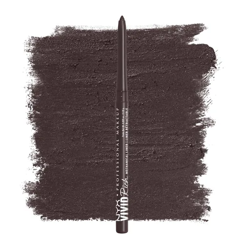 Vista 19 de NYX Maquillaje Profesional Lápiz de ojos mecánico, Mecánico rico vívido, Delineador retráctil cremoso - Deslumbrante ámbar, Delineador dorado