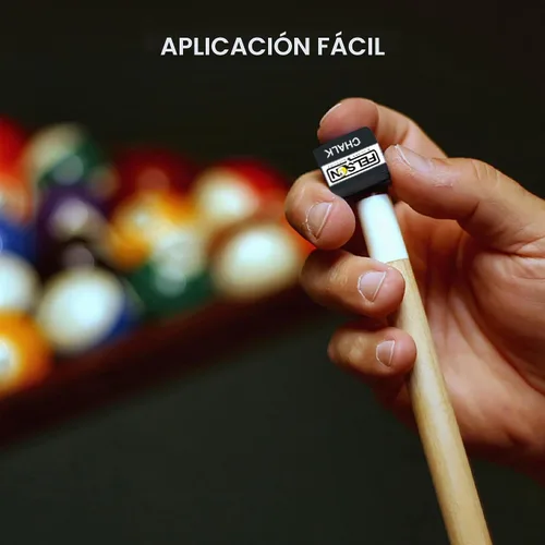 Vista 6 de Felson - Cubos de tiza para billar Accesorios de mesa de billar Tiza para taco de piscina y caja de almacenamiento