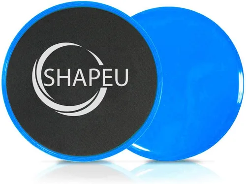 Vista 9 de Glide Discs - Planeadores de doble cara para alfombras o pisos de madera dura, equipo de ejercicio abdominal con guía de entrenamiento más
