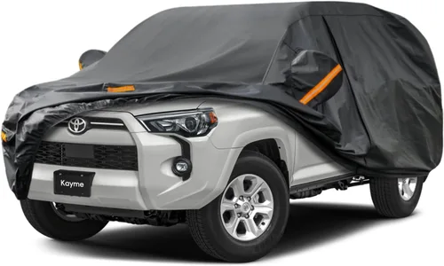 Vista 13 de Kayme Cubierta de auto SUV de 7 capas ajuste personalizado para BMW X1 (2009-2025), impermeable, para todo tipo de clima, para automóviles, cubierta