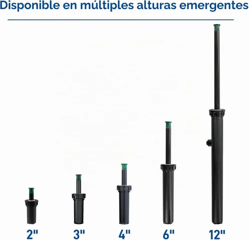 Vista 8 de Orbit 80308-Rociador profesional de cabezal rociador emergente regulador de presión de 4 pulgadas con boquilla de patrón ajustable de 15 pies
