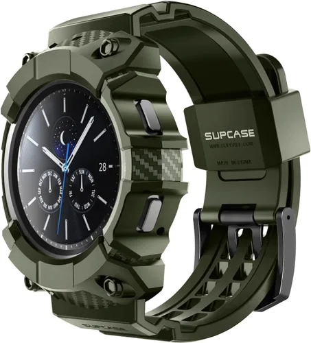 Vista 8 de SUPCASE para Samsung Galaxy Watch 4 Classic Correa con Funda 46mm (Unicorn Beetle Pro), [Protección de Grado Militar] Funda Resistente con Correa