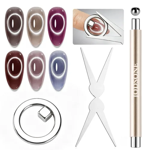 Vista 11 de JODSONE Juego de imanes de ojo de gato para uñas, kit de arte de uñas CT-4