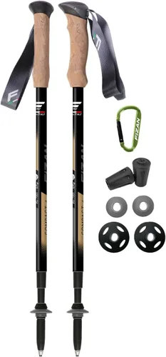Vista 12 de Fizan 4 bastones de trekking compactos: ultraligeros de 6.0 onzas, para mochileros, bastones de senderismo, ajustables, plegables, ajuste