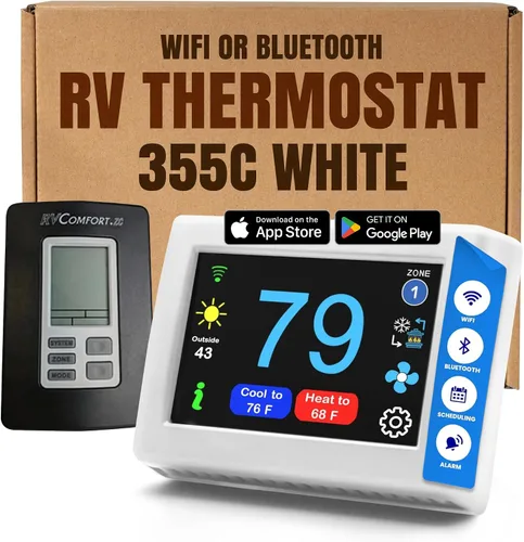 Vista 26 de MICRO-AIR EasyTouch - Termostato digital de repuesto para autocaravana, programable y confiable, habilitado para WiFi y Bluetooth, termostato