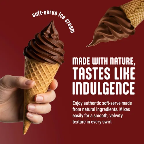 Vista 3 de Blentte Mezcla para Helado Suave en Polvo - Polvo Cremoso Natural para Heladera de Postres Congelados, Helado Casero, Gelato o Yogur - Mezcla