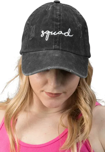 Vista 6 de Gorra de béisbol unisexual de algodón de perfil bajo para papá vintage desgastado Funky Junque
