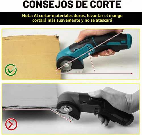 Vista 4 de ANLULOAD Tijeras eléctricas inalámbricas, cortador rotativo