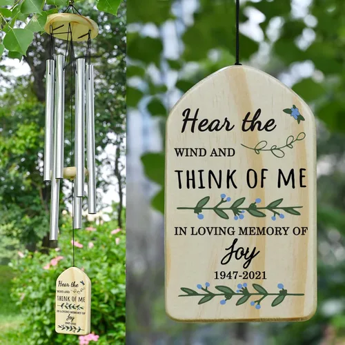 Vista 25 de Campanillas de viento conmemorativas para la pérdida de la madre, regalo de condolencias en memoria de mamá