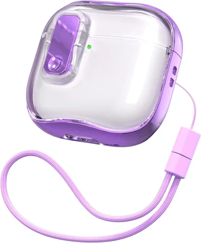 Vista 66 de RFUNGUANGO AirPods Pro Funda Transparente TPU Suave Transparente Blanco