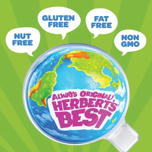 Vista 3 de Herbert's Best Planet Gummi, caramelo de gomita de centro líquido, bolsa de 2.6 onzas Golosinas envueltas individualmente
