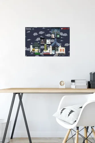 Vista 6 de Among Us - Póster de pared Mira Map con pasadores