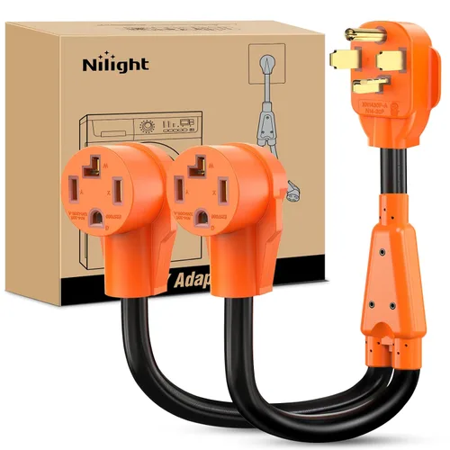 Vista 34 de Nilight Cable adaptador de secadora de 30 amperios a 30 amperios calibre 10 10-30P a 14-30R con cable de tierra