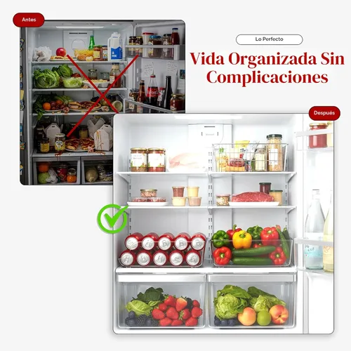 Vista 6 de Utopia Kitchen Organizador y dispensador de latas de soda para refrigerador/despensa, organizador de almacenamiento de latas duradero