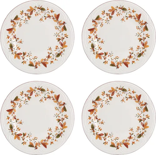 Vista 4 de Pfaltzgraff Autumn Berry - Juego de vajilla de 16 piezas, servicio para 4, multicolor