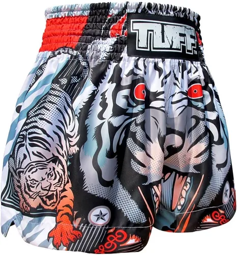 Vista 3 de Tuff Sport Muay Thai Shorts Boxing Tiger MMA Training Trunks