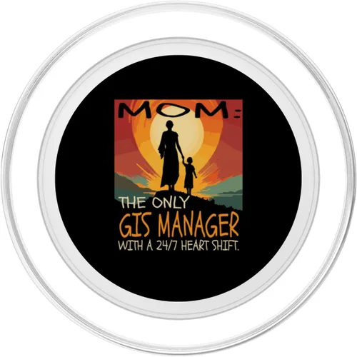 Vista 2 de GIS Manager Job & Mother's Day Themed Cute Design PopSockets MagSafe PopGrip for iPhone