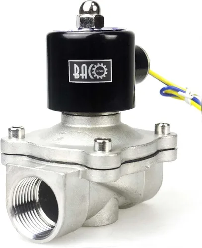 Vista 9 de Válvula solenoide eléctrica de latón Bacoeng de 1 pulgada y 110 V CA (NPT, normalmente cerrada)