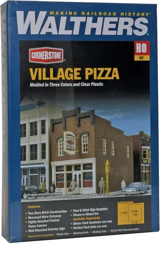 Vista 7 de Walthers, Inc. Kit de pizza Village, 3-1/8 x 5-1/2 x 4-3/4" 7.9 X 5.5 x 4.7 in