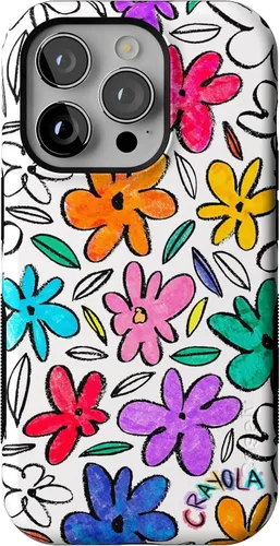 Vista 121 de Casely Funda para iPhone 14 Pro Viva La Vida Frida Kahlo Collage Floral Compatible con MagSafe Diseño protector audaz