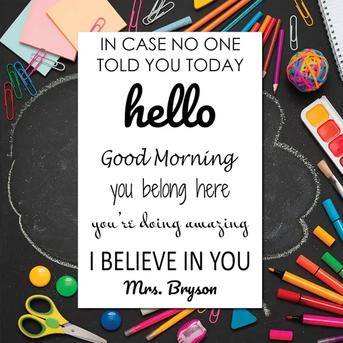 Vista 2 de Pósteres motivacionales personalizados para la escuela, aula, habitación infantil, citas motivacionales, póster de mentalidad de crecimiento