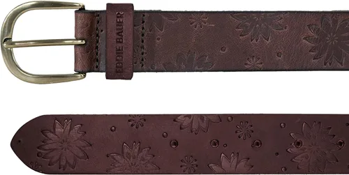 Vista 2 de Eddie Bauer Cinturones de cuero casuales para mujer con hebilla de metal duradera