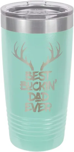 Vista 10 de Best BuCKIN Papá Ever-B - Vaso de bebida con pajita (20 onzas), color negro