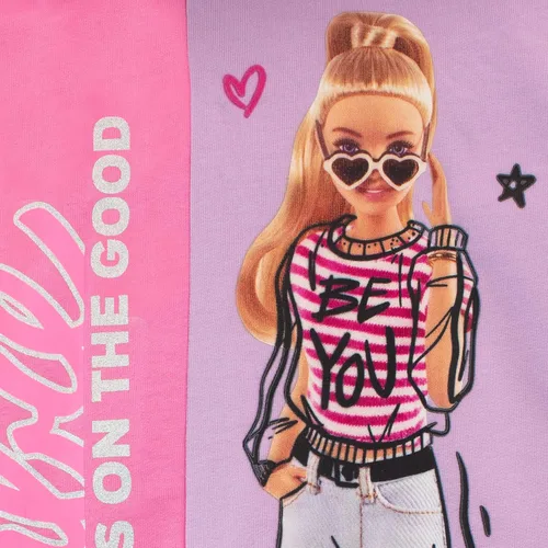 Vista 3 de Barbie Vestido con capucha para niñas, ropa de día para niños