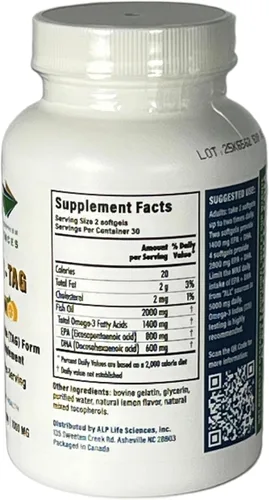 Vista 2 de Suplemento de aceite de pescado TAG Omega 3 - 60