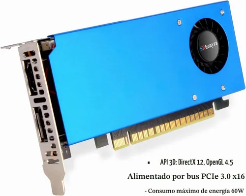 Vista 6 de Tarjeta de video de perfil bajo GTX 1050 Ti 4GB GDDR5 128-Bit, HDMIx1 DisplayPortx1, PCIe 3.0 x16, HDCP 2.2 1050Ti HDMI y DP