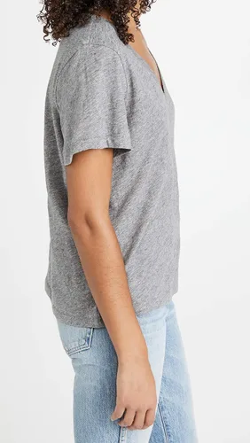 Vista 4 de Madewell Camiseta de algodón con cuello en V para mujer